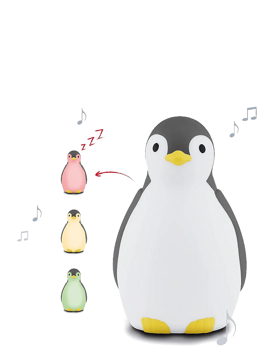 ZAZU - Pam the Penguin Sleeptrainer - Öölambid - grey - 0