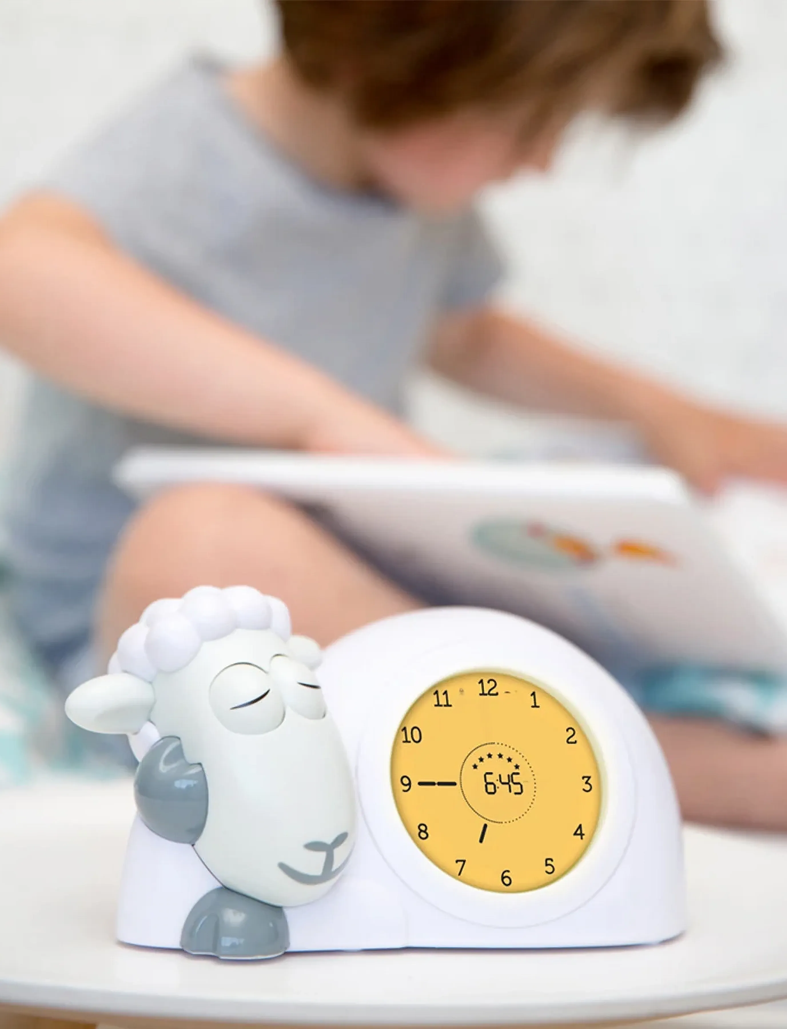 ZAZU Sam The Sheep Sleeptrainer, One Size, Grey, Belysning > Natlamper, Børn