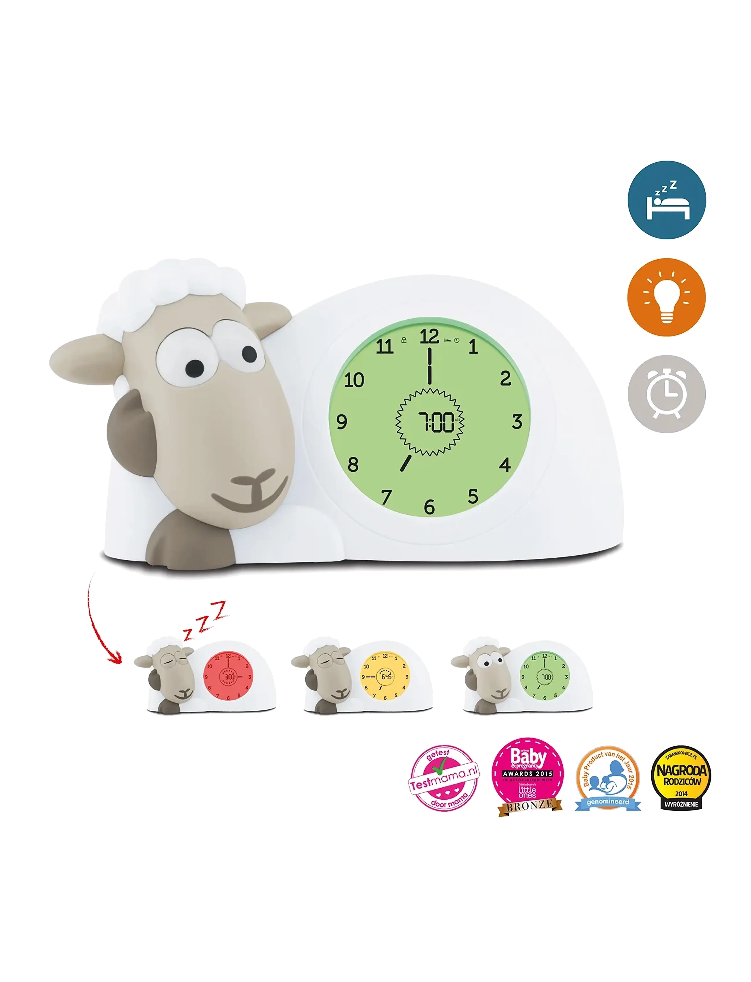 ZAZU - Sam the Sheep Sleeptrainer - natlamper - grey - 2
