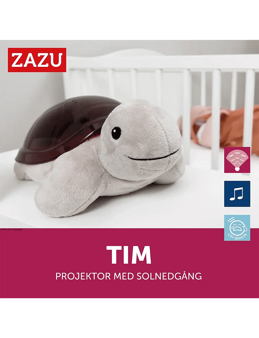 ZAZU - Tim the Turtle Projector - nachtlampen - brown - 1
