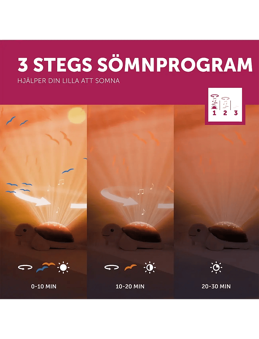 ZAZU - Tim the Turtle Projector - nachtlampen - brown - 2
