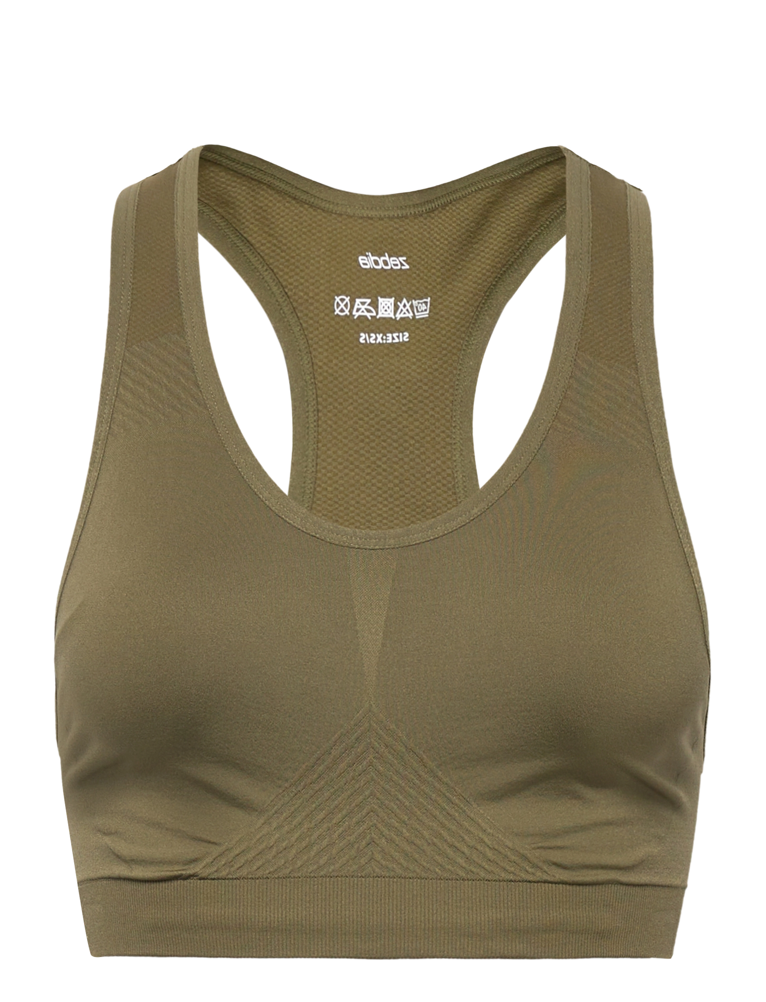 ZEBDIA Seamless BH Khaki - XS-S - Damen
