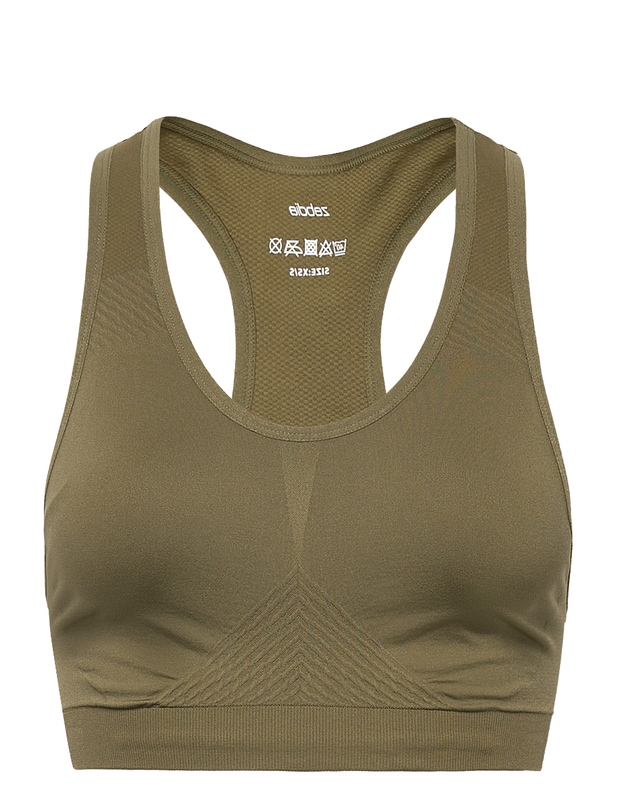 ZEBDIA - Seamless Bra - lav støtte - army - 1