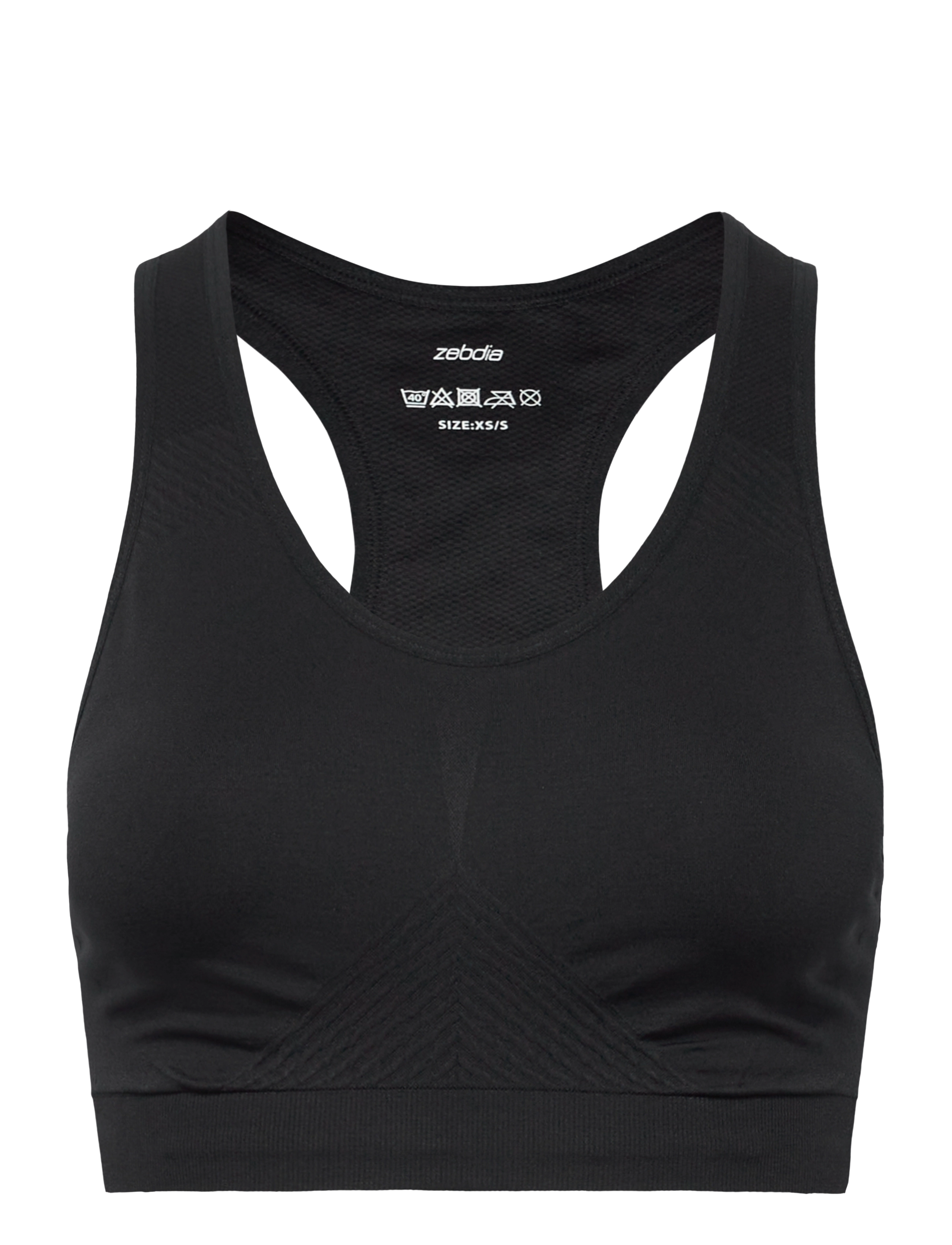 ZEBDIA Seamless BH Schwarz - M-L - Damen