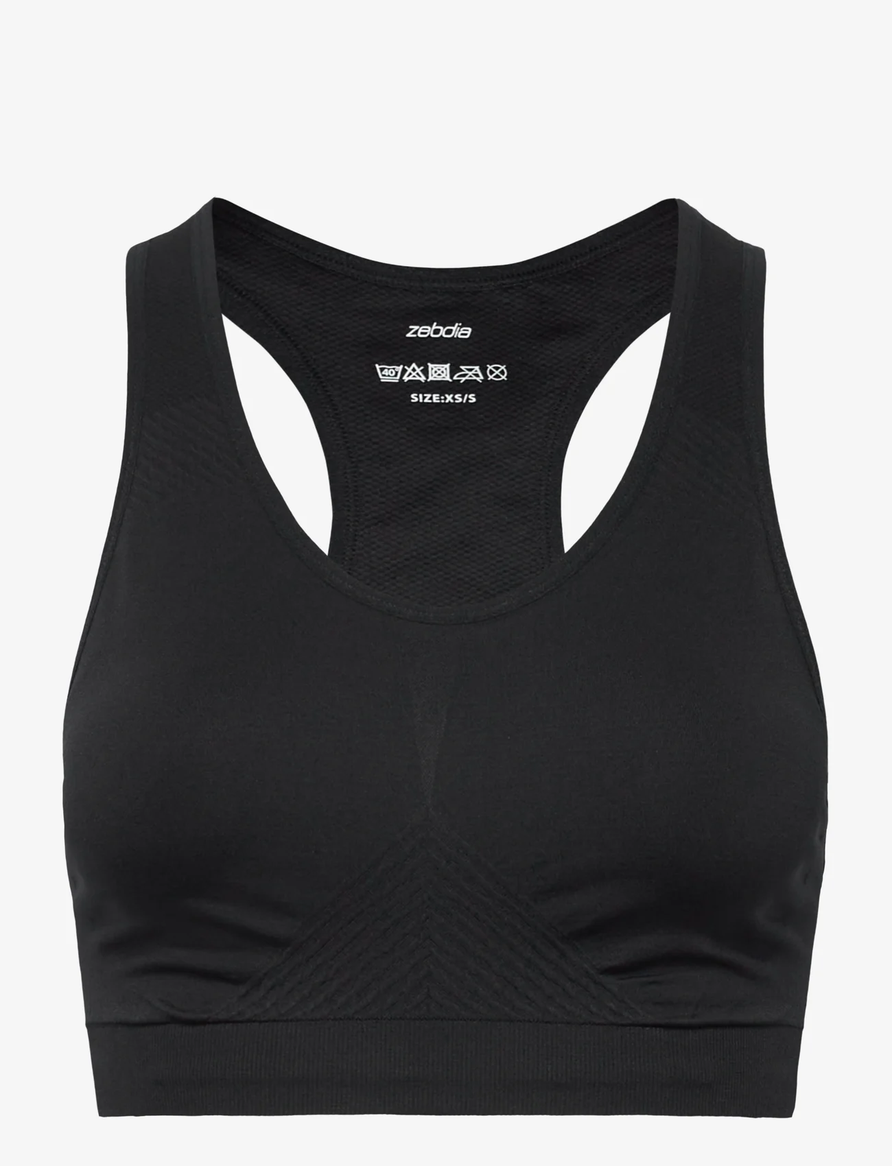 ZEBDIA - Seamless Bra - sport bras: low - black - 0
