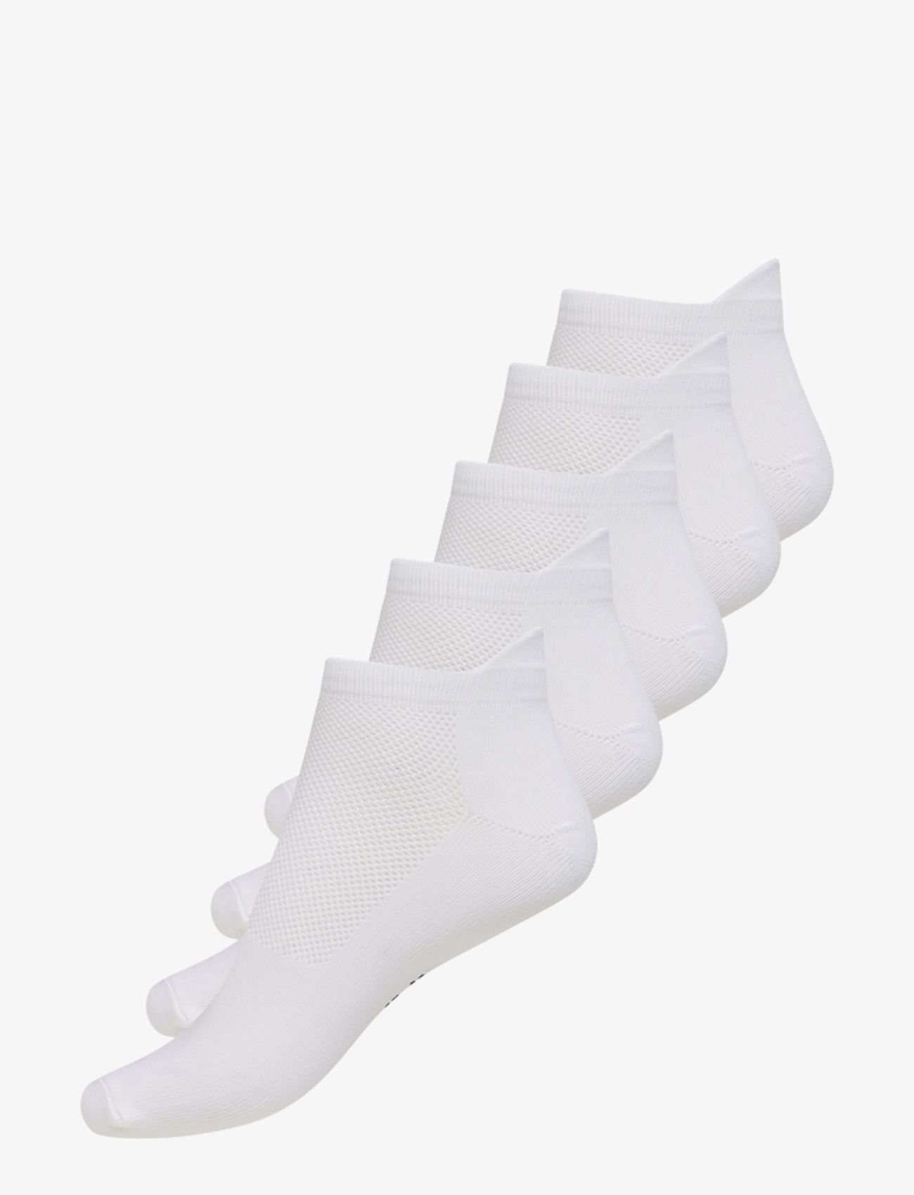 ZEBDIA - Unisex 5-Pack Running Socks - laveste priser - white - 1