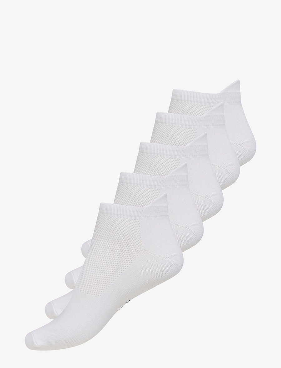 ZEBDIA - Unisex 5-Pack Running Socks - spordisokid - white - 1
