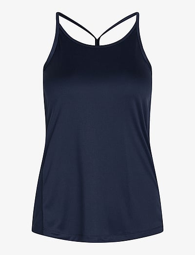 ZEBDIA Women Sports Strap Top - Kläder - NAVY / navy