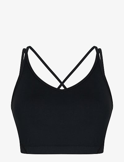 ZEBDIA Sports Bra w./Slim Straps - Kläder - BLACK / black