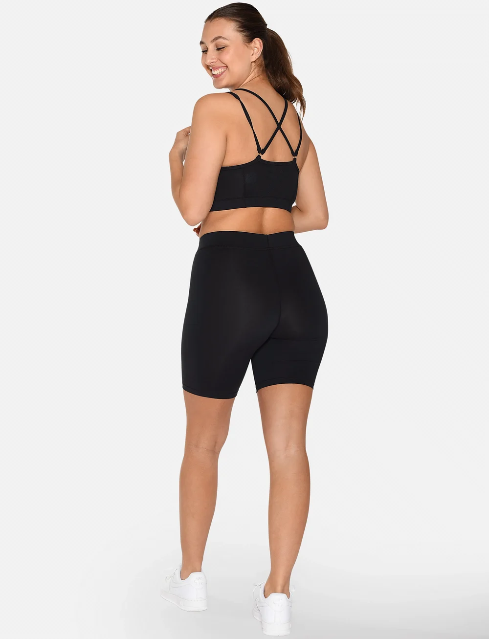 ZEBDIA - Sports Bra w./Slim Straps - lav støtte - black - 3