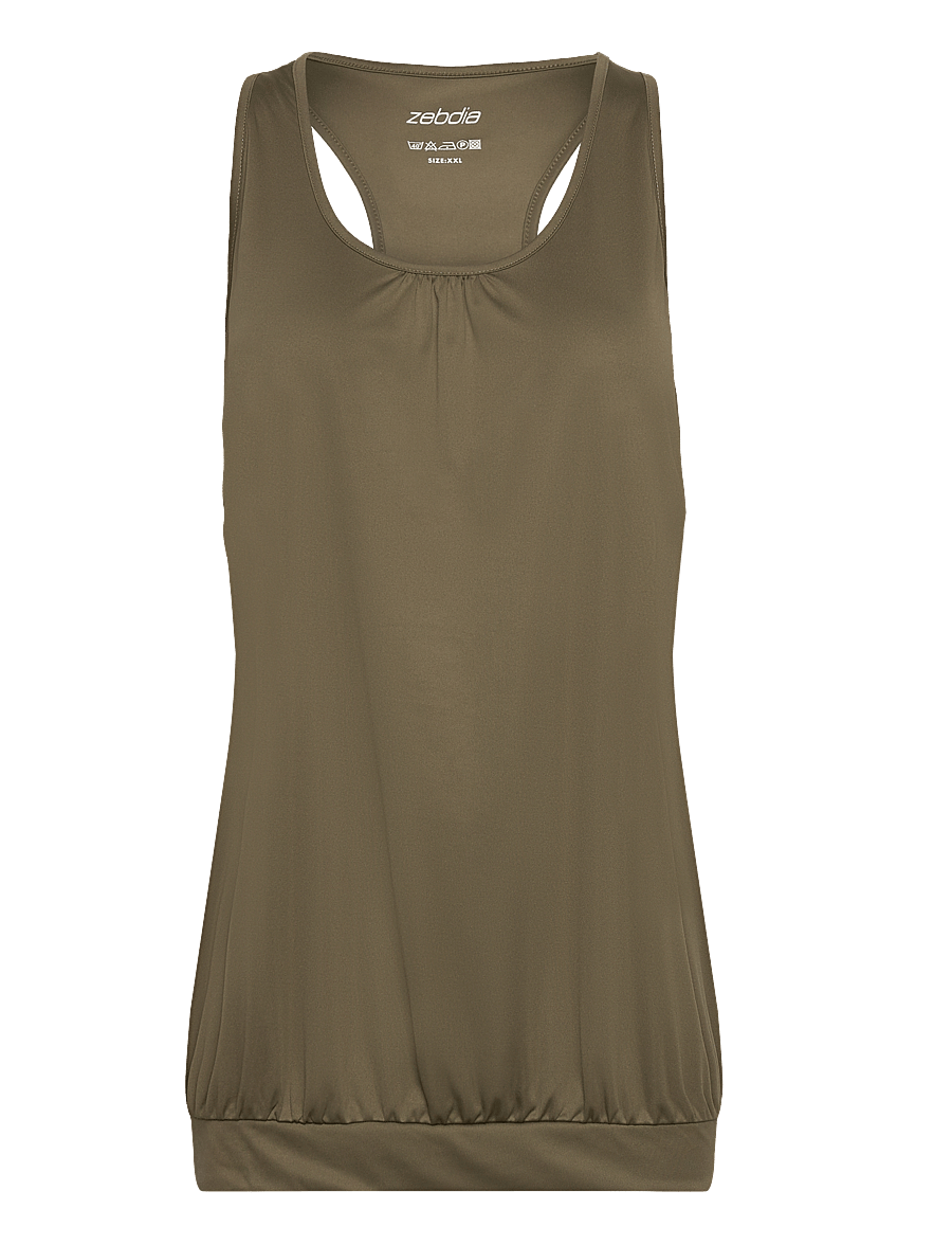 ZEBDIA - Women Sports Top - débardeurs - army - 1