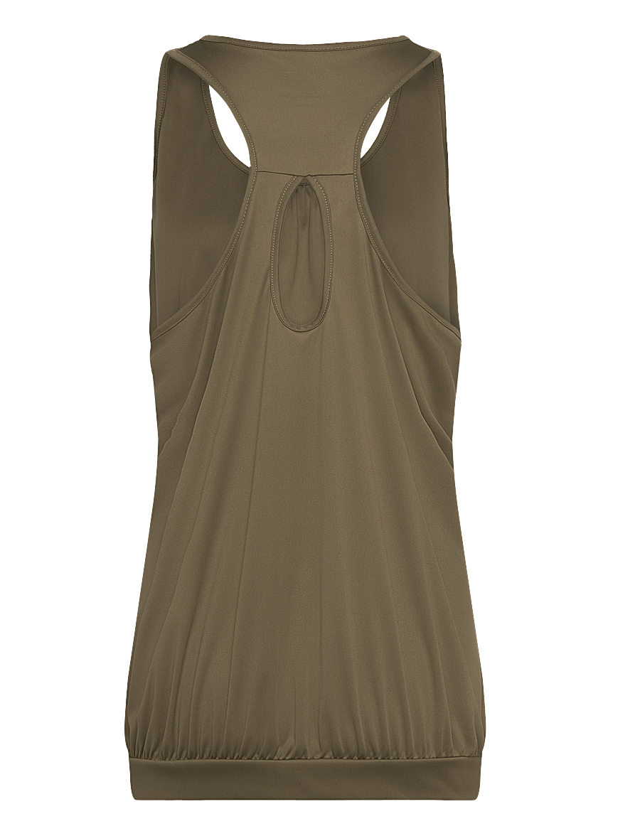 ZEBDIA - Women Sports Top - débardeurs - army - 2
