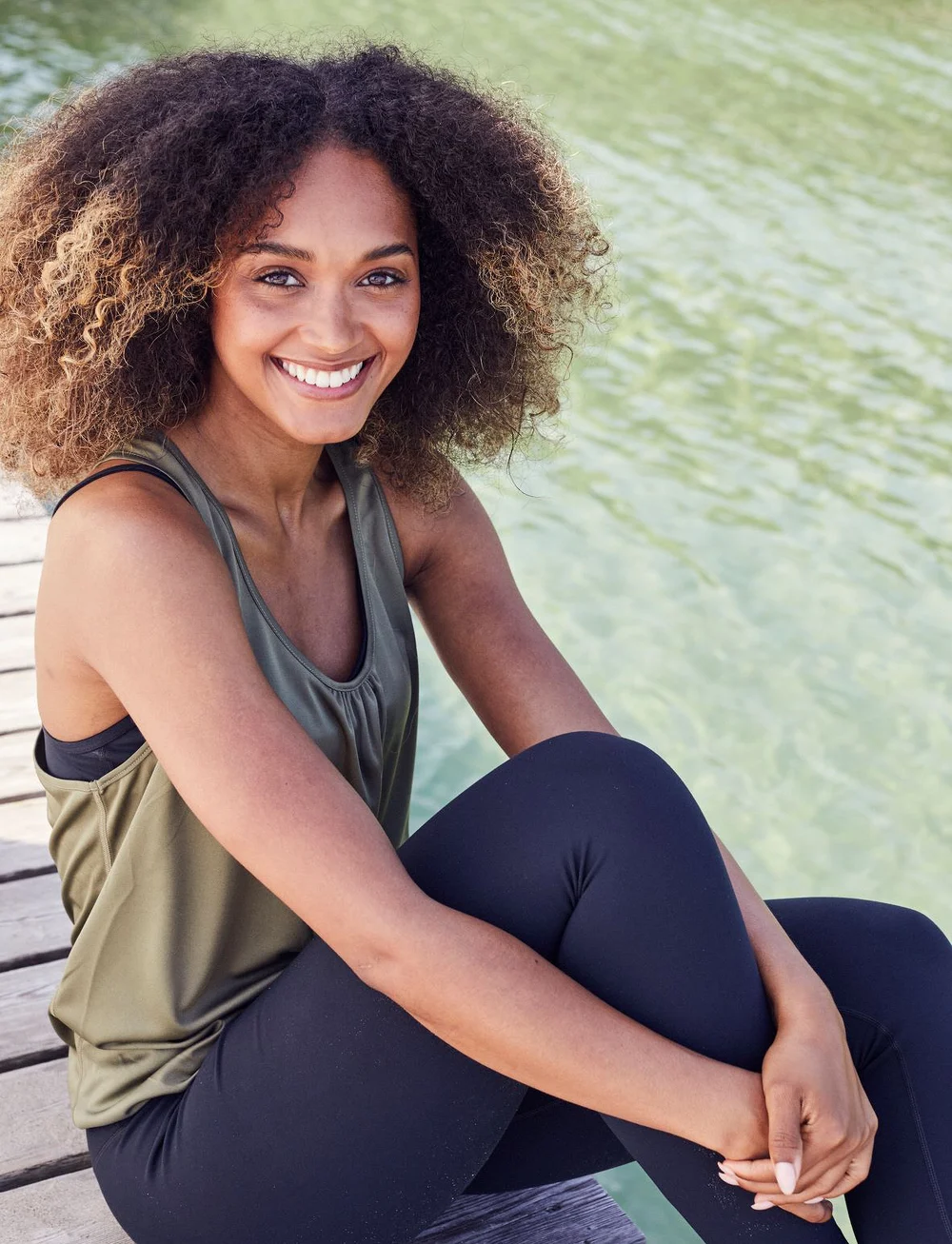 ZEBDIA - Women Sports Top - tank tops - army - 0