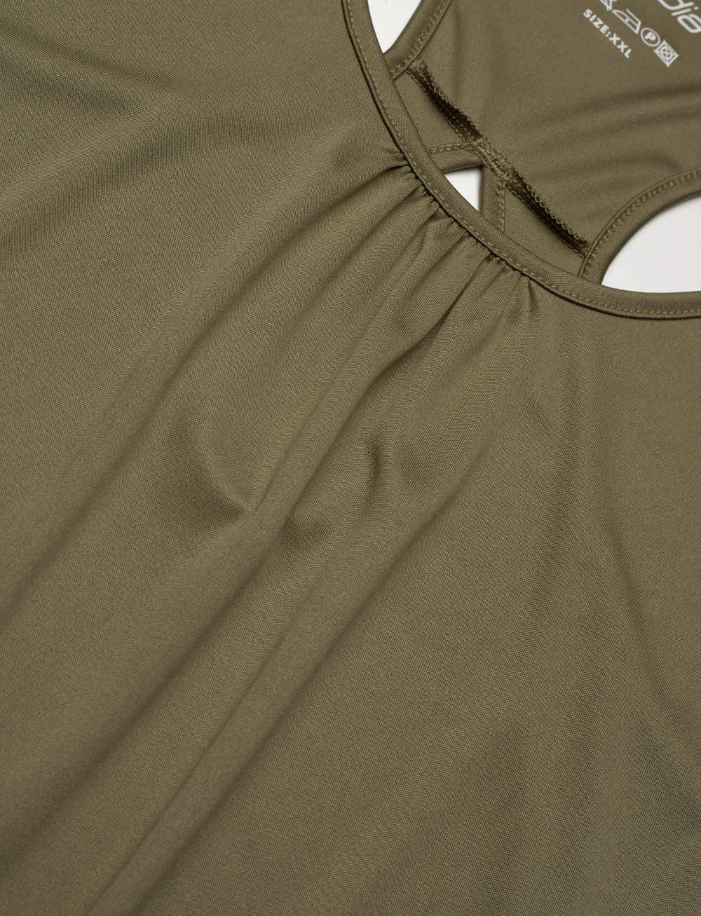 ZEBDIA - Women Sports Top - tank tops - army - 3