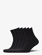 5-PK Basic Running Socks - BLACK