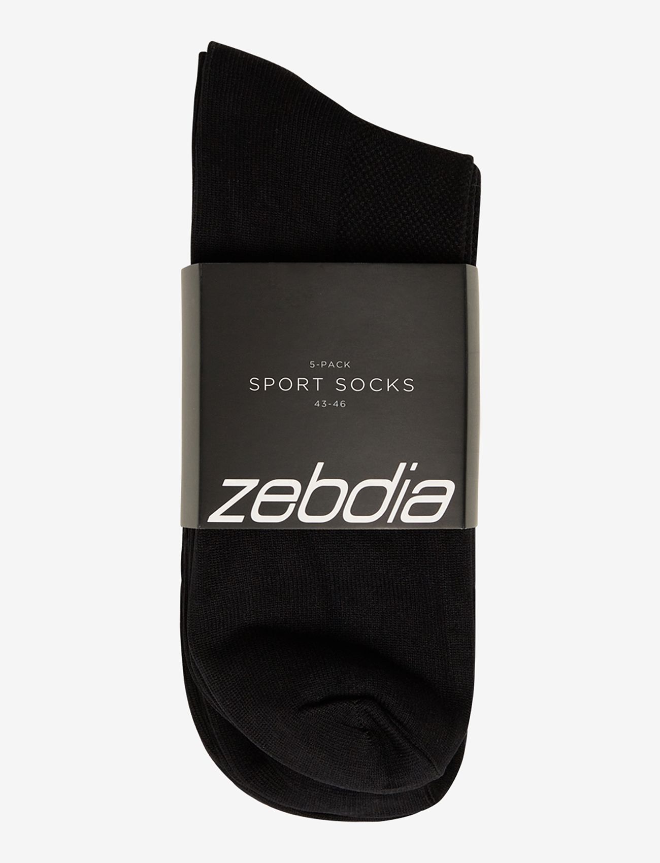 ZEBDIA - 5-PK Basic Running Socks - sportsocken - black - 3