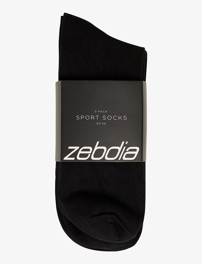 ZEBDIA - 5-PK Basic Running Socks - sportsocken - black - 3