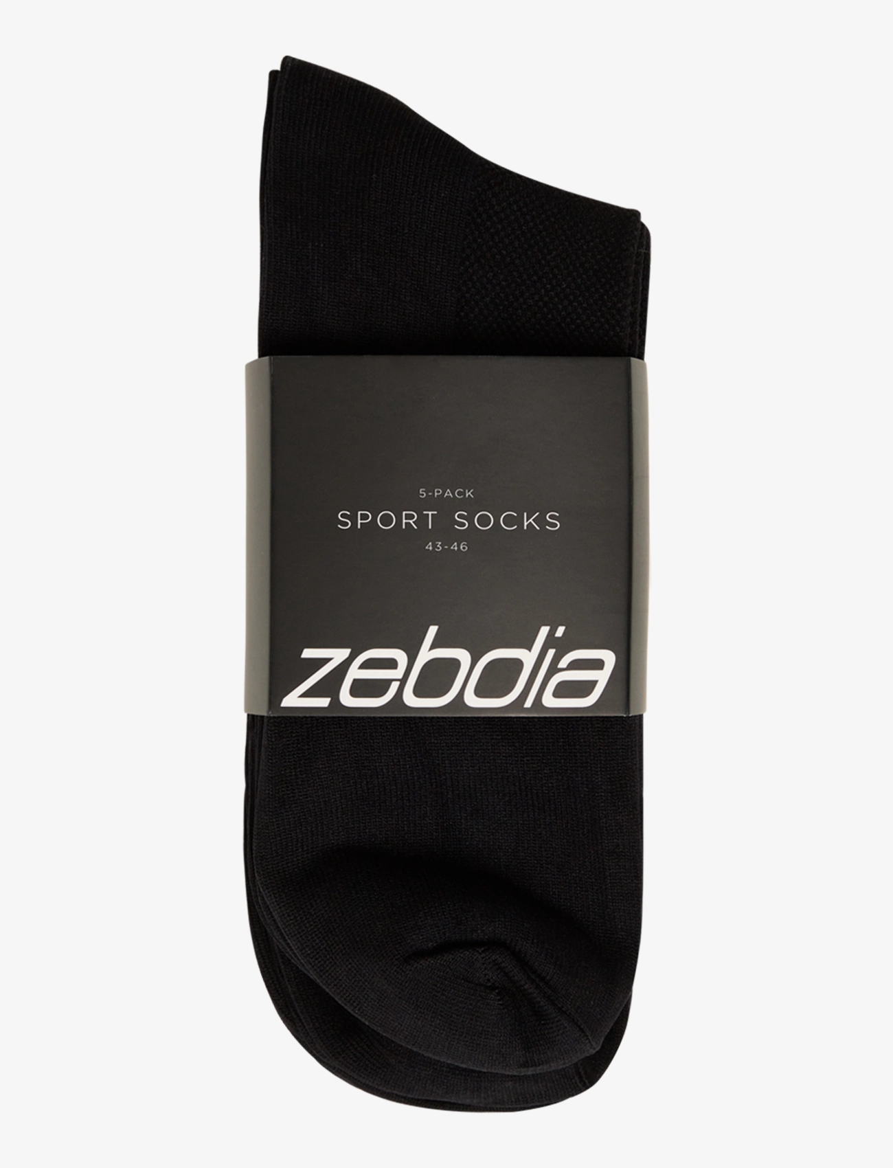 ZEBDIA - 5-PK Basic Running Socks - laveste priser - black - 3