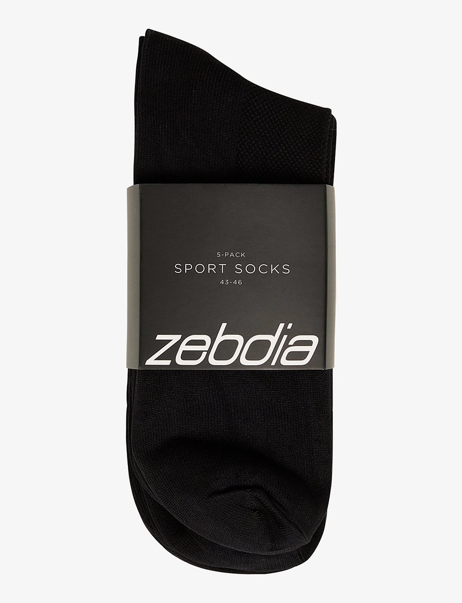 ZEBDIA - 5-PK Basic Running Socks - strümpfe - black - 3