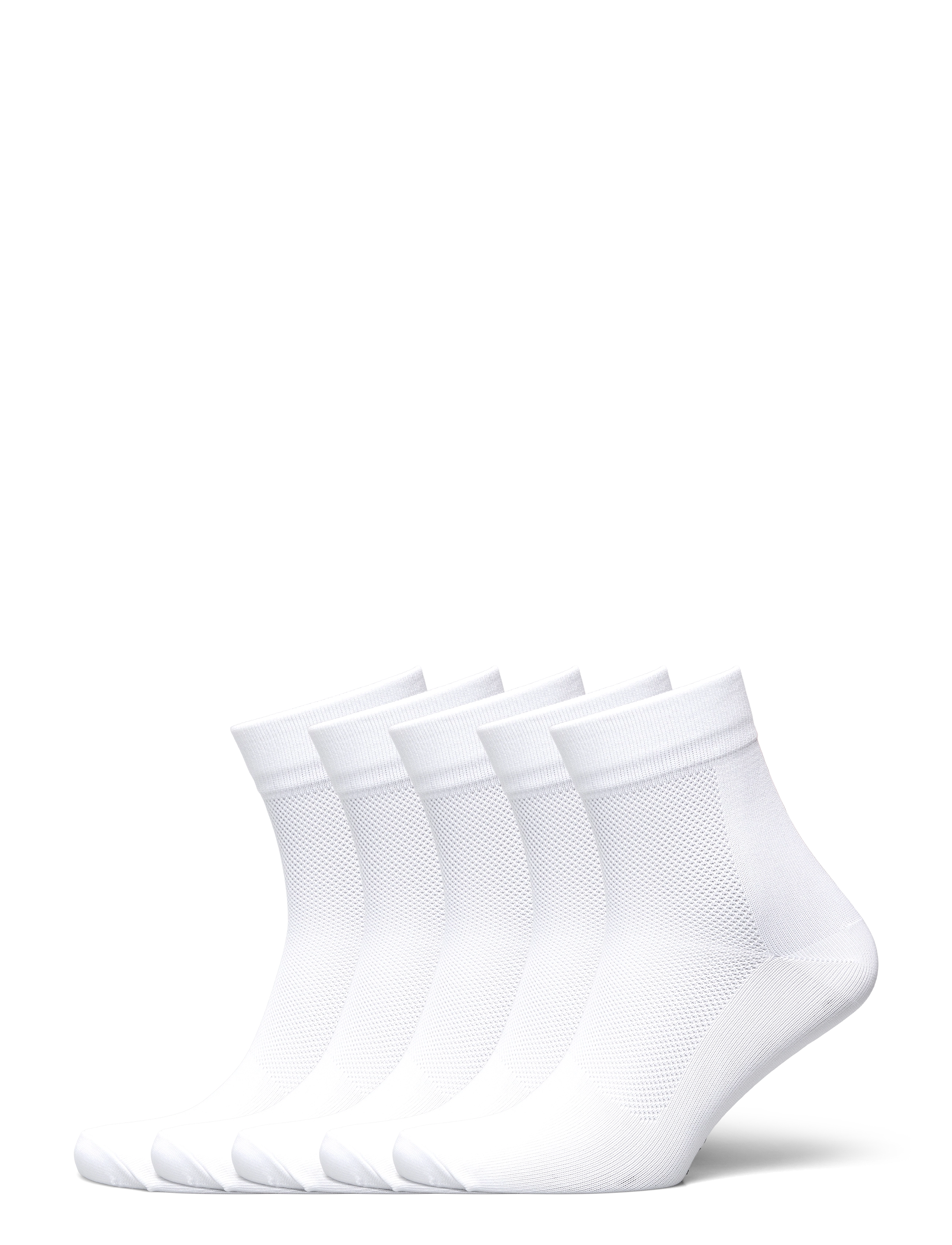 ZEBDIA 5-Pk Basic Running Socken Weiß - 39-42 - Damen