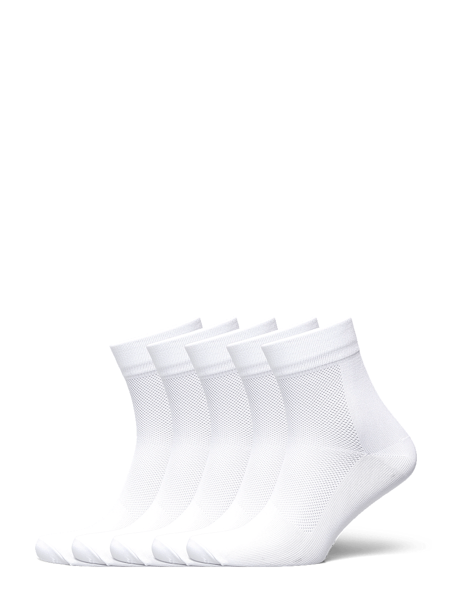 ZEBDIA - 5-PK Basic Running Socks - träningsstrumpor - white - 0