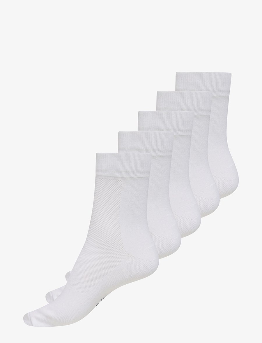 ZEBDIA - 5-PK Basic Running Socks - träningsstrumpor - white - 1