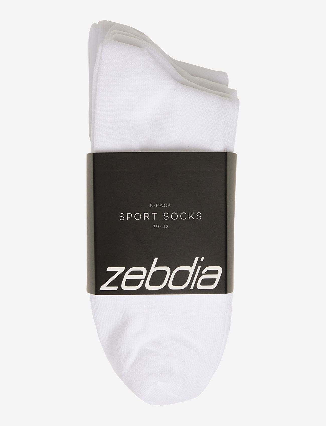 ZEBDIA - 5-PK Basic Running Socks - sportsocken - white - 3