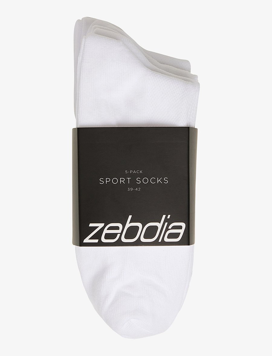 ZEBDIA - 5-PK Basic Running Socks - träningsstrumpor - white - 3