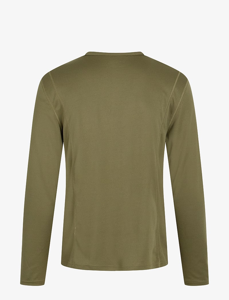 ZEBDIA - Men L/S Sports Tee - langarmshirts - army - 2
