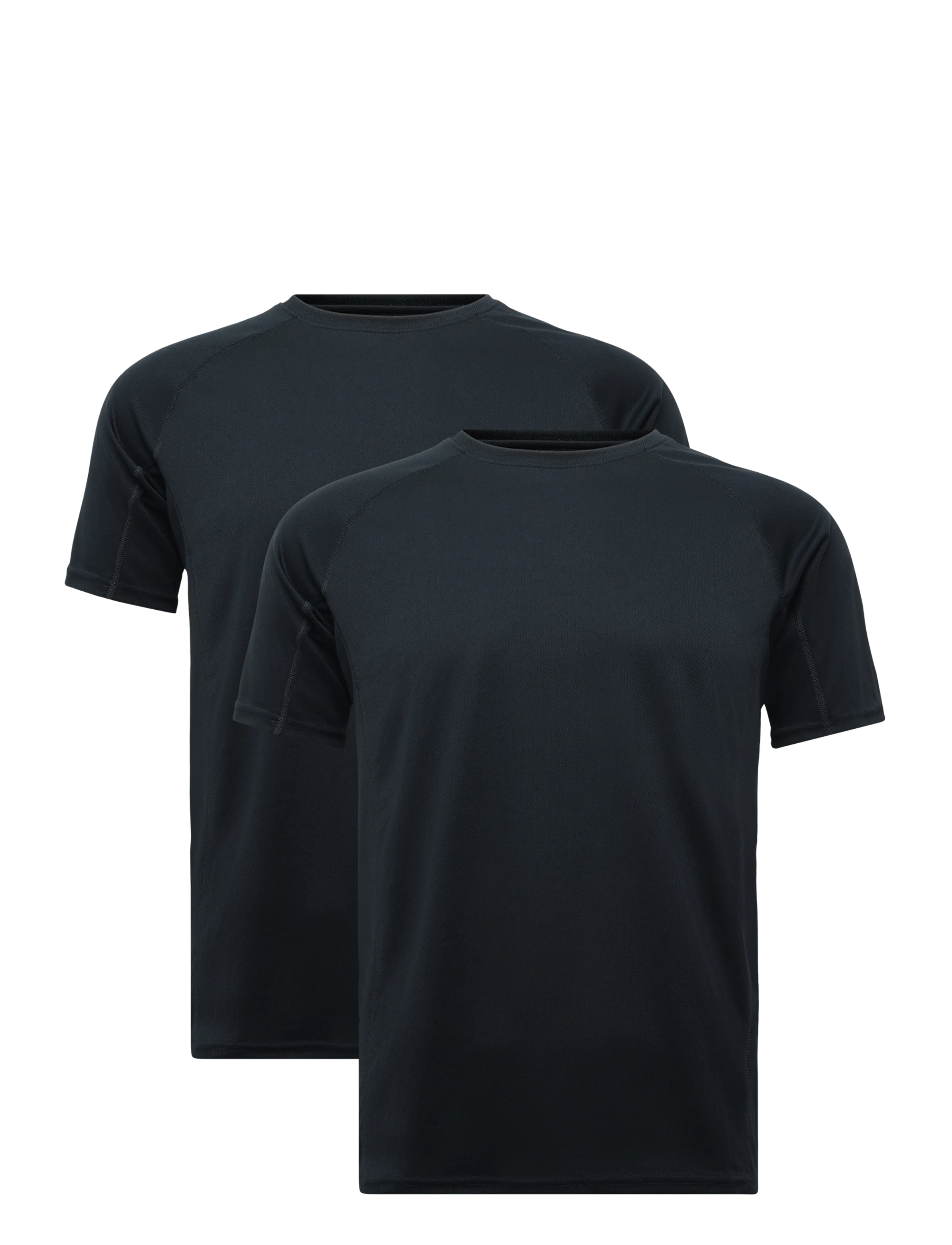 ZEBDIA Men Sports Shortsleeved T-Shirt 2-Pack - Oberteile & T-Shirts - BLACK / black