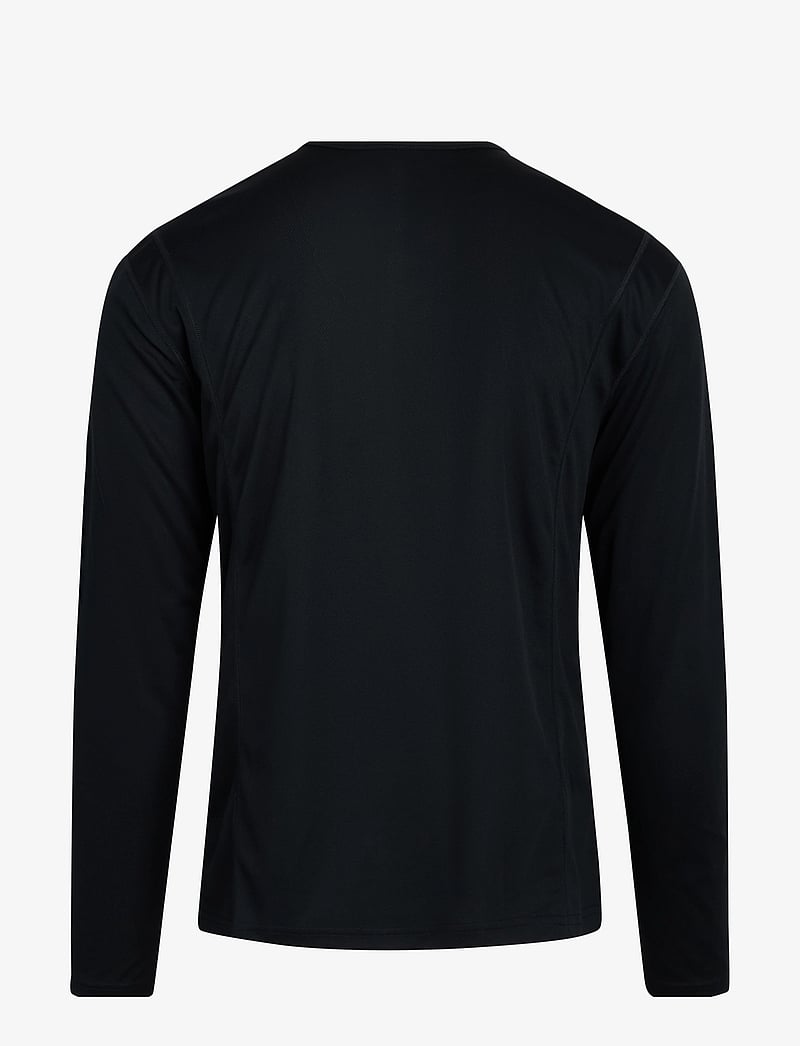 ZEBDIA - Men L/S Sports Tee - langarmshirts - black - 2