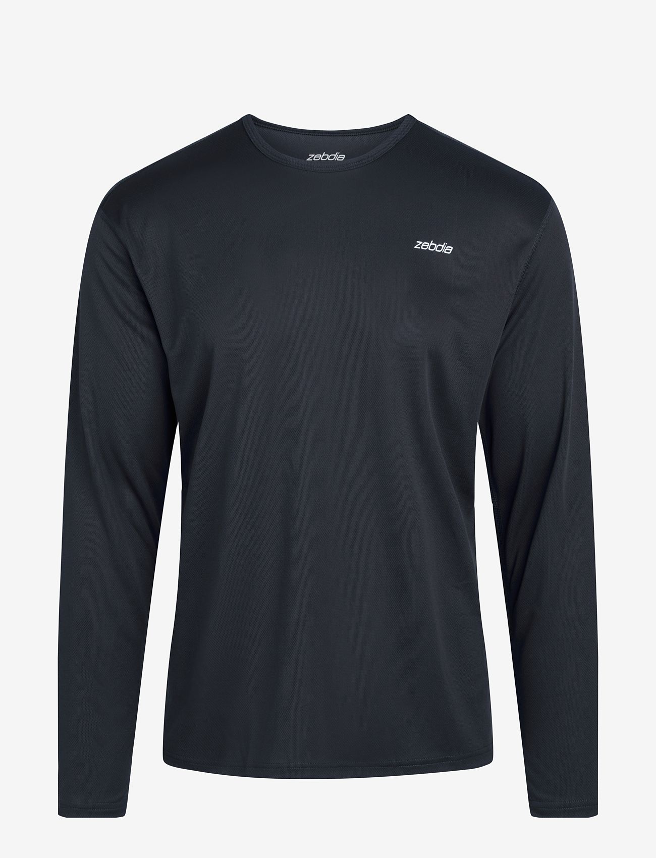 ZEBDIA - Men L/S Sports Tee - toppe & t-shirts - navy - 0