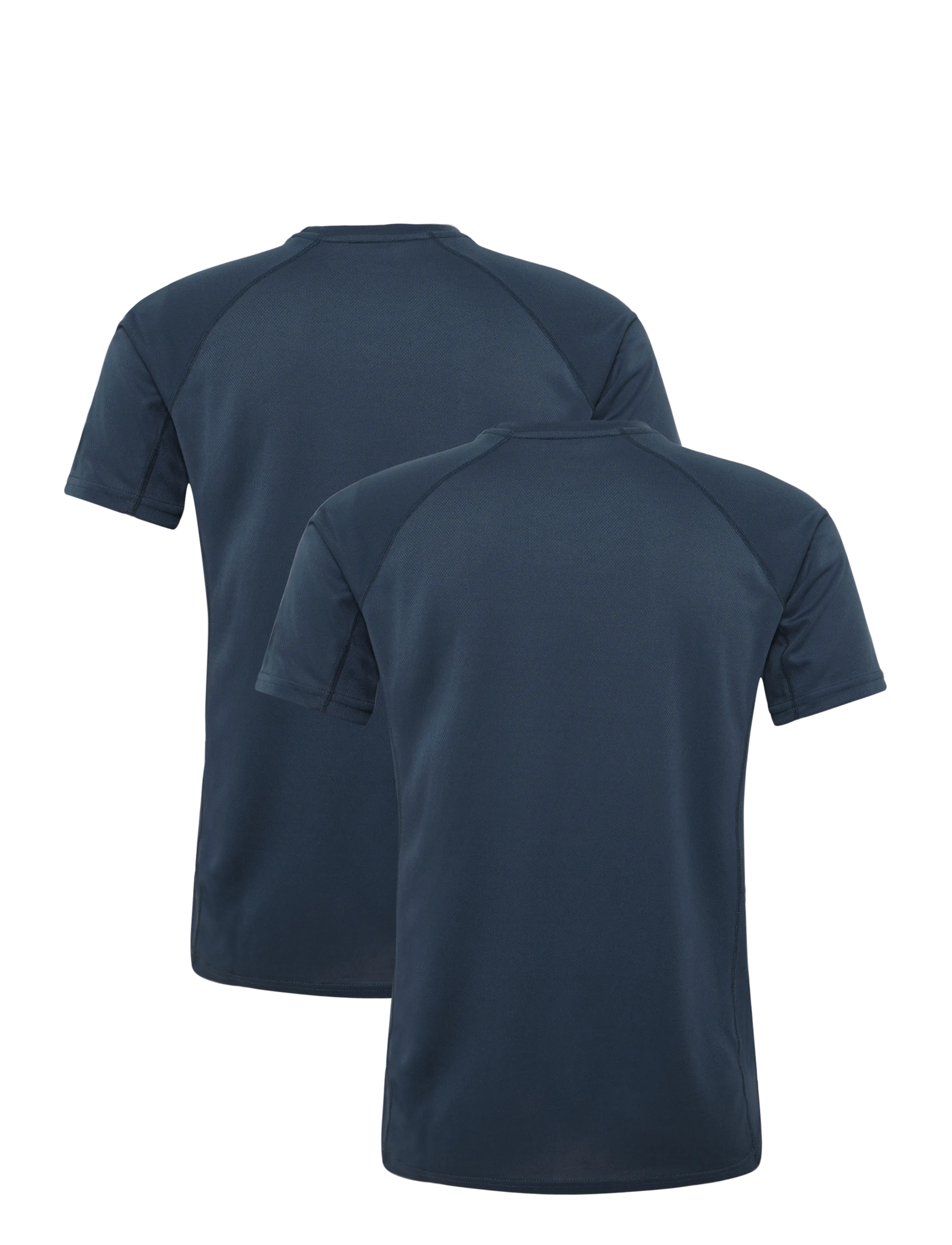ZEBDIA - Men Sports Shortsleeved T-Shirt 2-Pack - langarmshirts - navy - 1