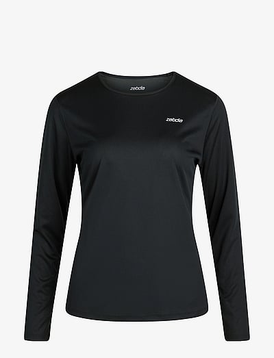 ZEBDIA Women longsleeved Sports Tee - Long-sleeved tops - BLACK / black