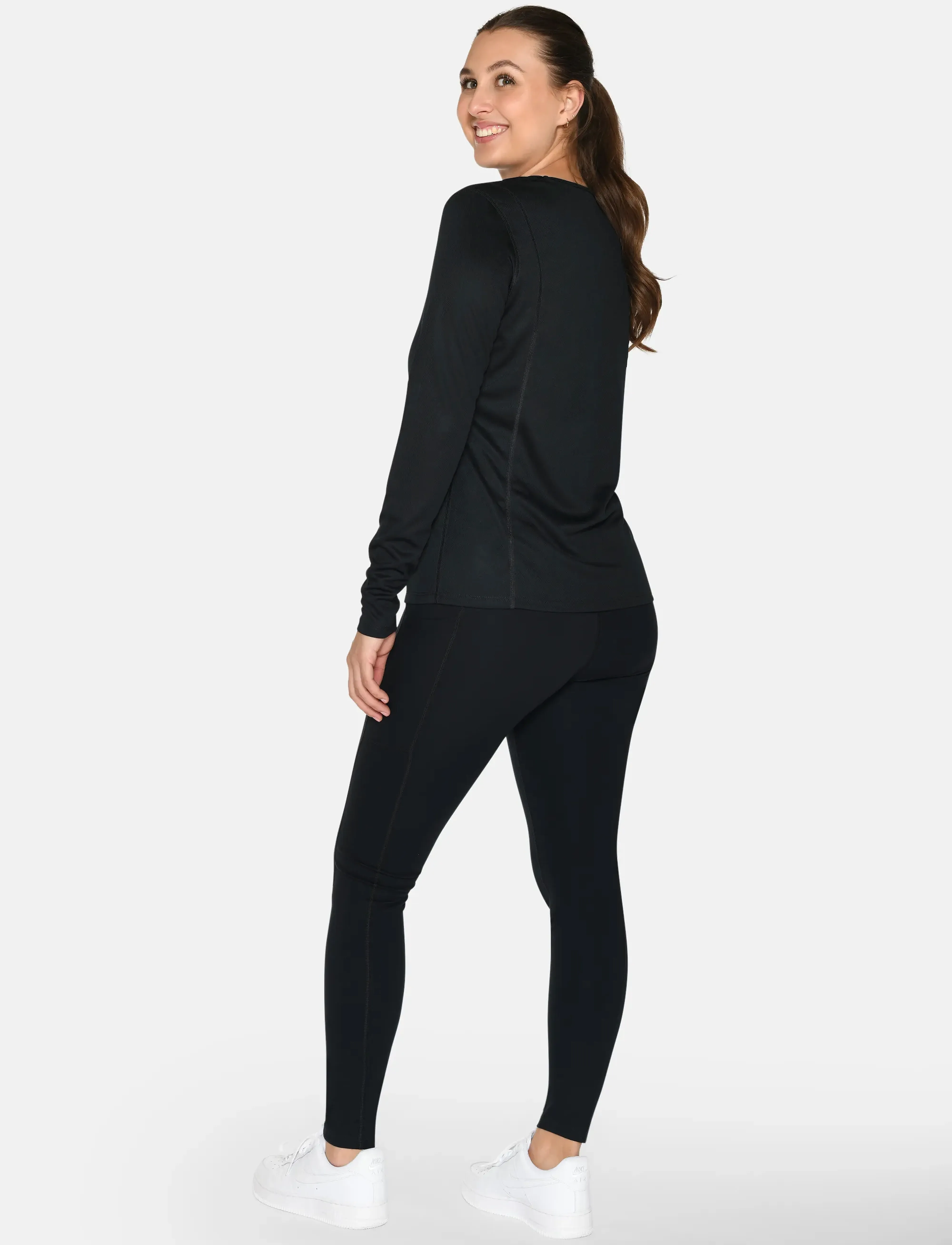 ZEBDIA - Women longsleeved Sports Tee - langarmshirts - black - 3