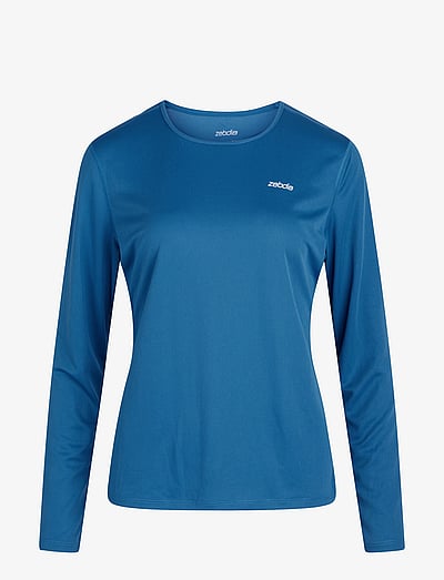 ZEBDIA Women longsleeved Sports Tee - Kläder - COBALT / blue