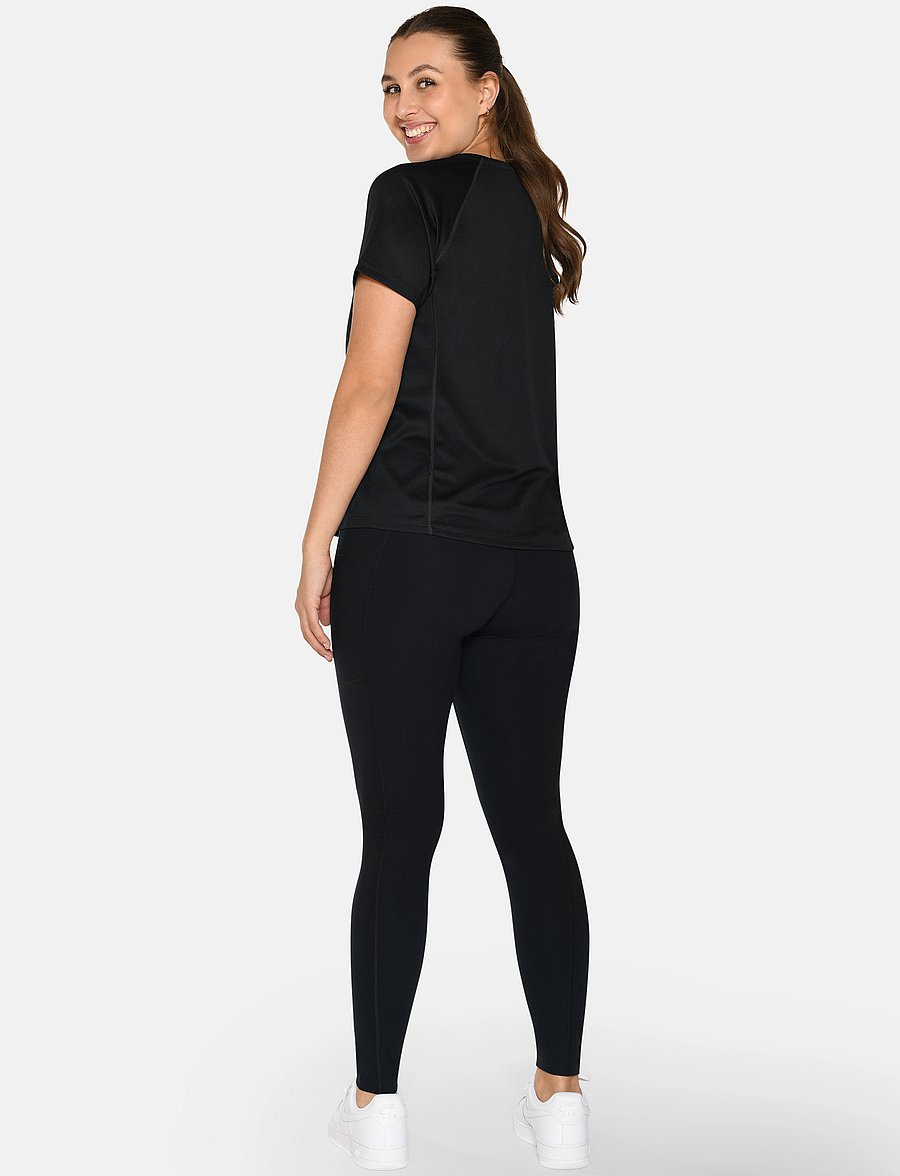ZEBDIA - Women Sports T-Shirt - t-shirts - black - 3