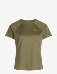 ZEBDIA - Women Sports T-Shirt with Chest Print - topper & t-skjorter - army - 0