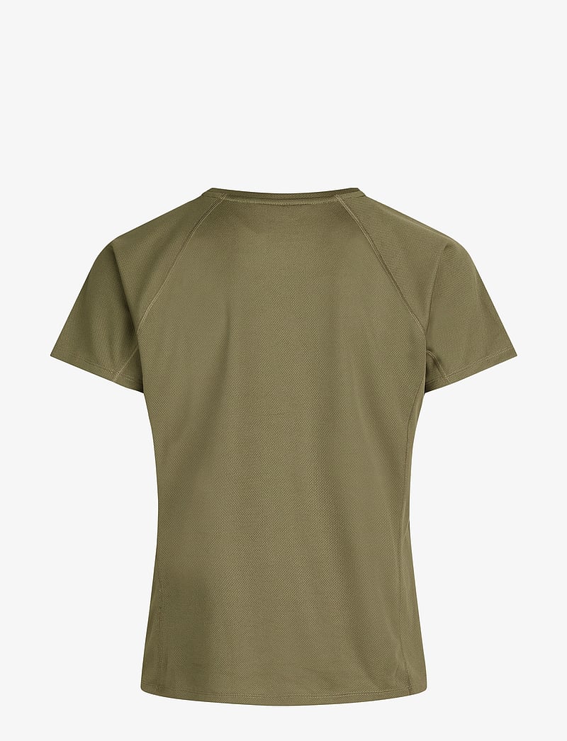 ZEBDIA - Women Sports T-Shirt with Chest Print - alussärgid ja t-särgid - army - 1
