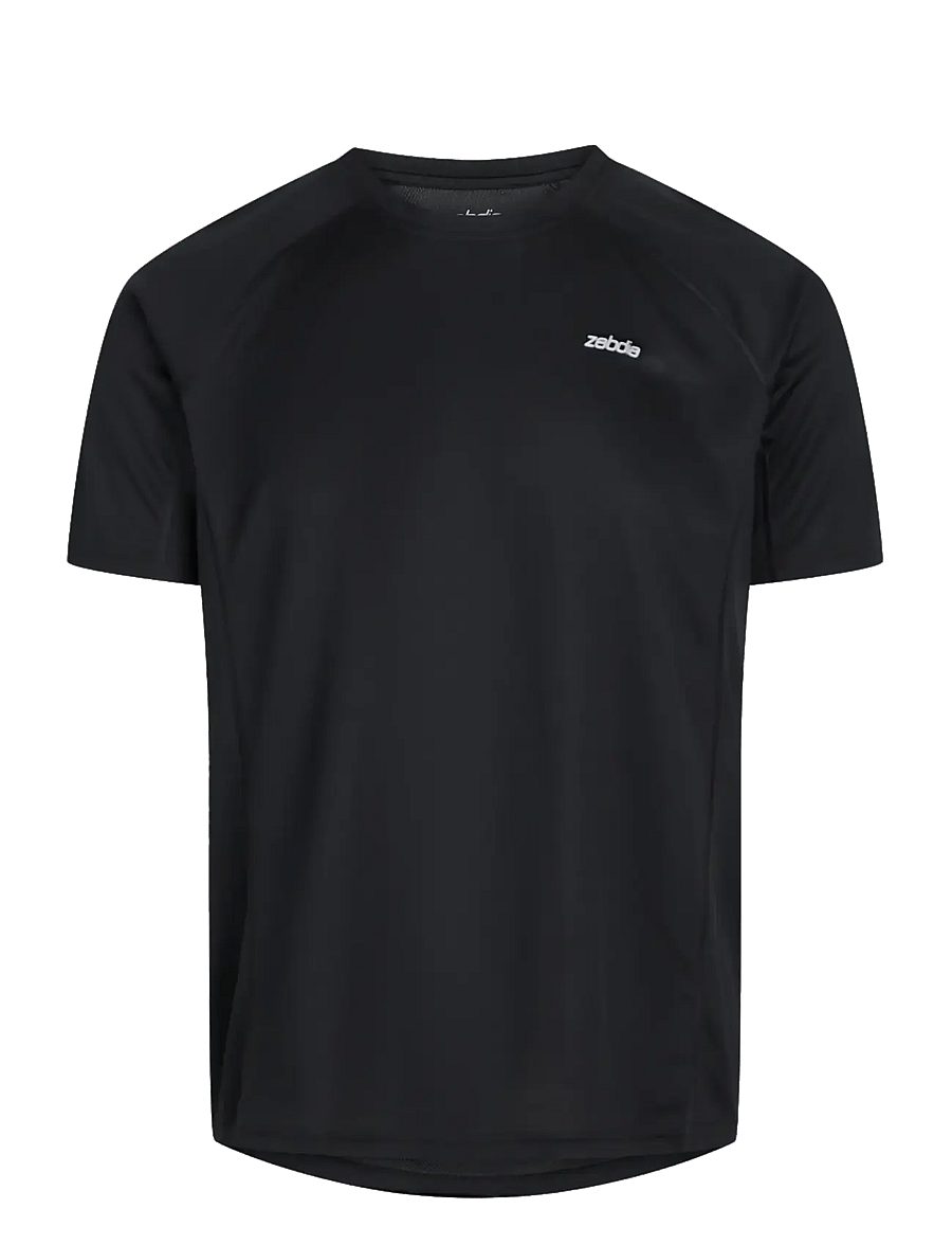 ZEBDIA - Men Sports T-Shirt/Chest Print - oberteile & t-shirts - black - 1