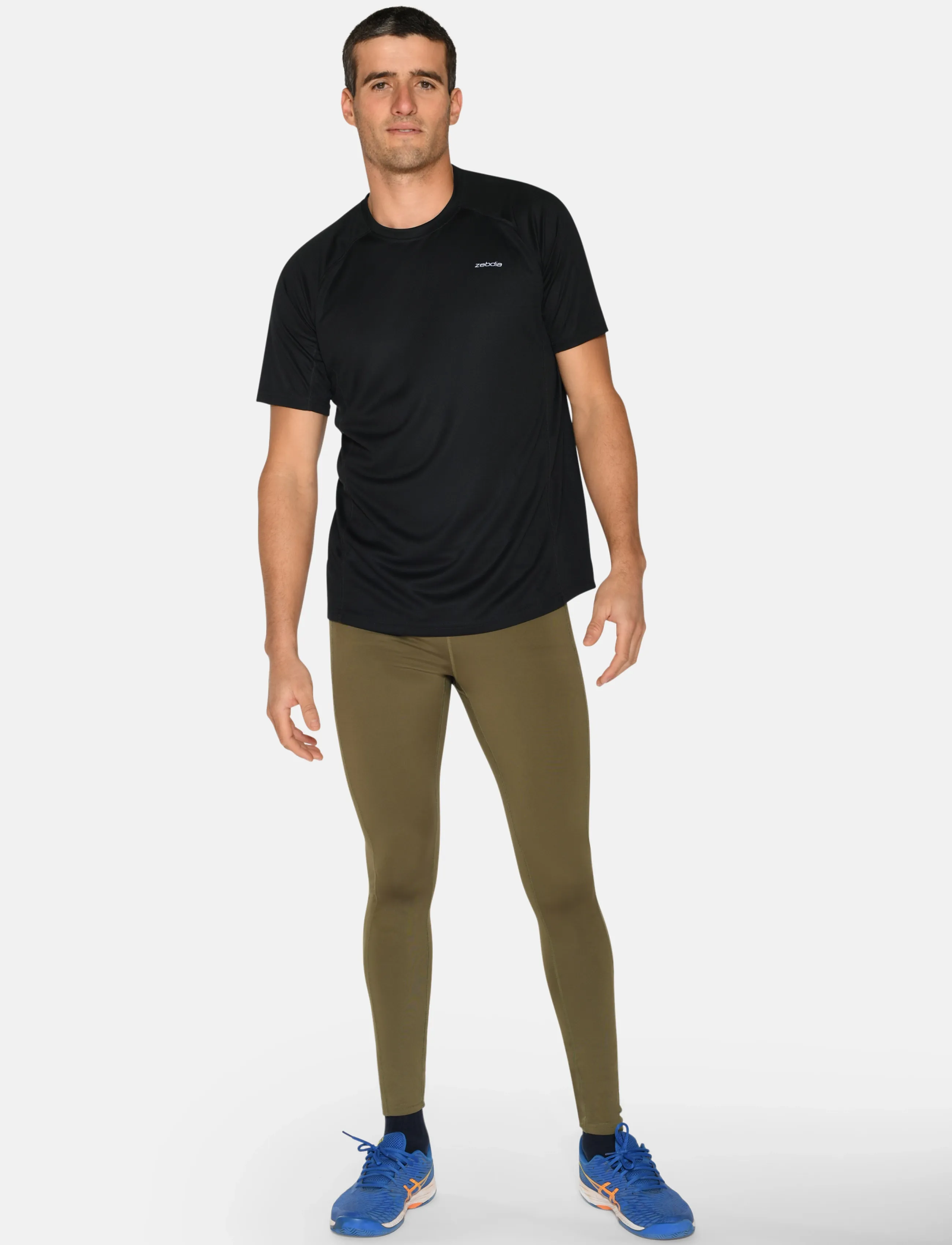 ZEBDIA Men Sports T-Shirt/Chest Print, XL, T-shirts & Oberteile, Schwarz - Short-sleeved, Männerswear