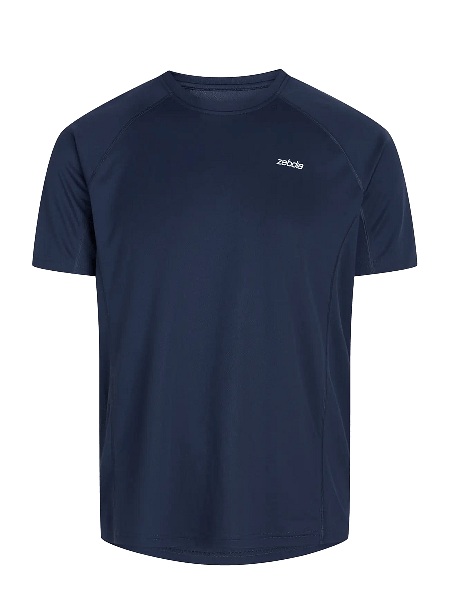 ZEBDIA - Men Sports T-Shirt/Chest Print - topper & t-skjorter - navy - 1