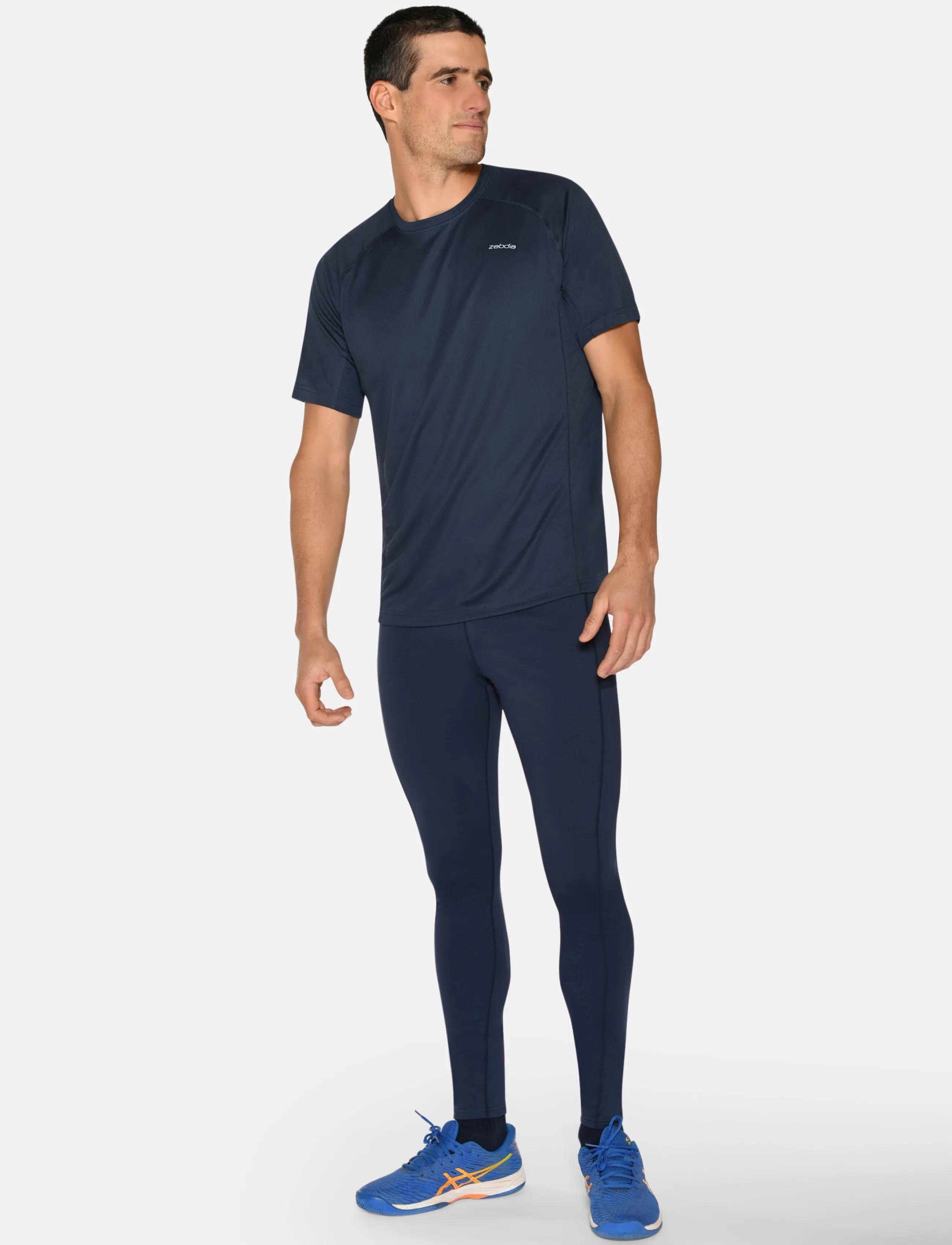 ZEBDIA Men Sports T-Shirt/Chest Print - T-Shirts - NAVY / navy