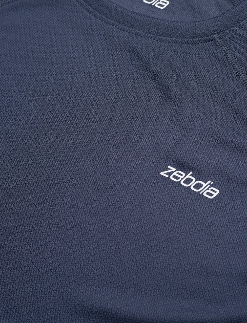 ZEBDIA - Women Sports T-Shirt with Chest Print - t-shirts - navy - 2