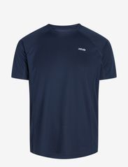 ZEBDIA - Mens Sports T-Shirt with Chest Print - najniższe ceny - navy - 1