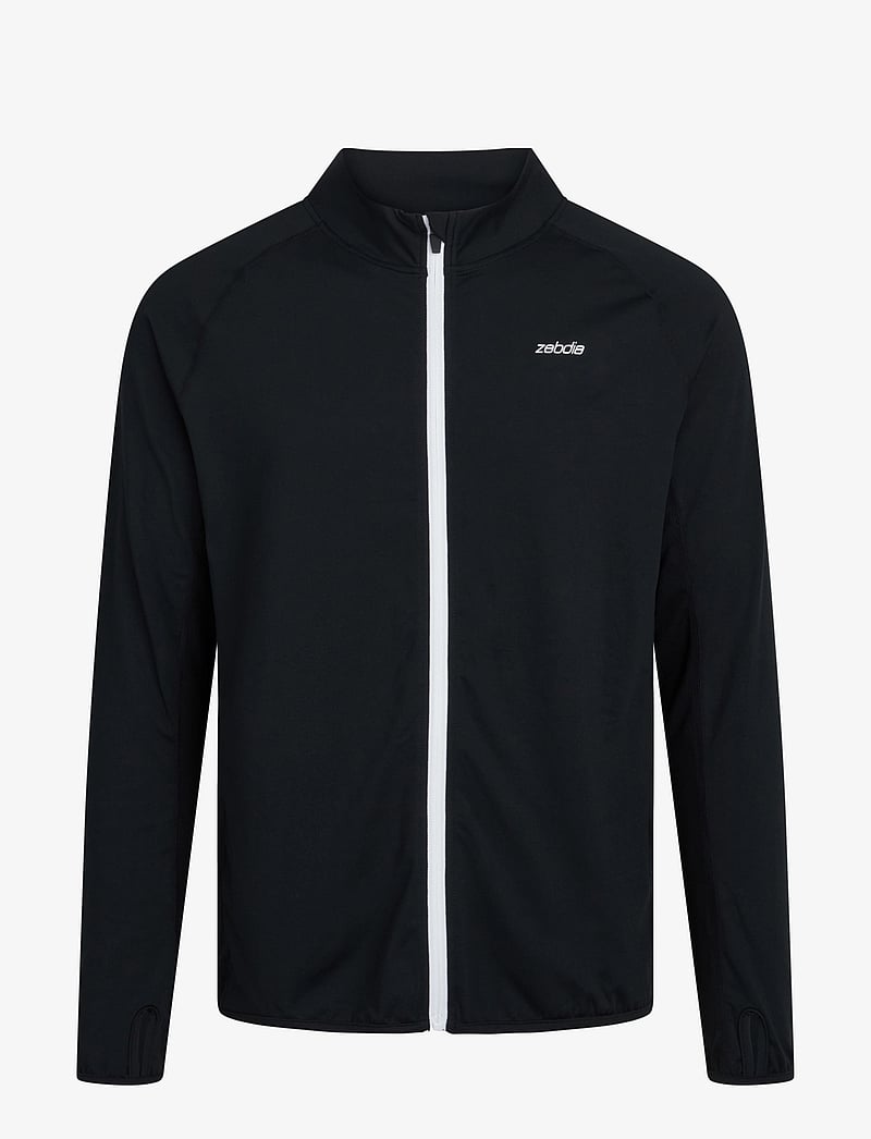ZEBDIA - Mens Sports Jacket - fleece & mellanlager - black - 0