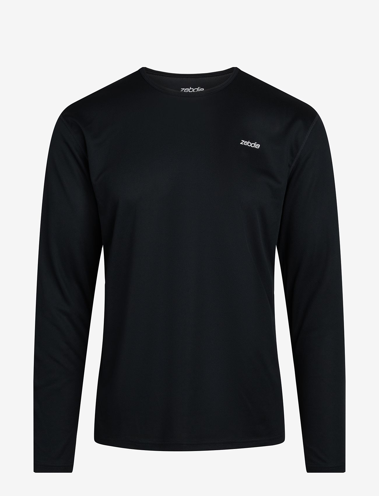 ZEBDIA - Men L/S Sports Tee - toppe & t-shirts - black - 1