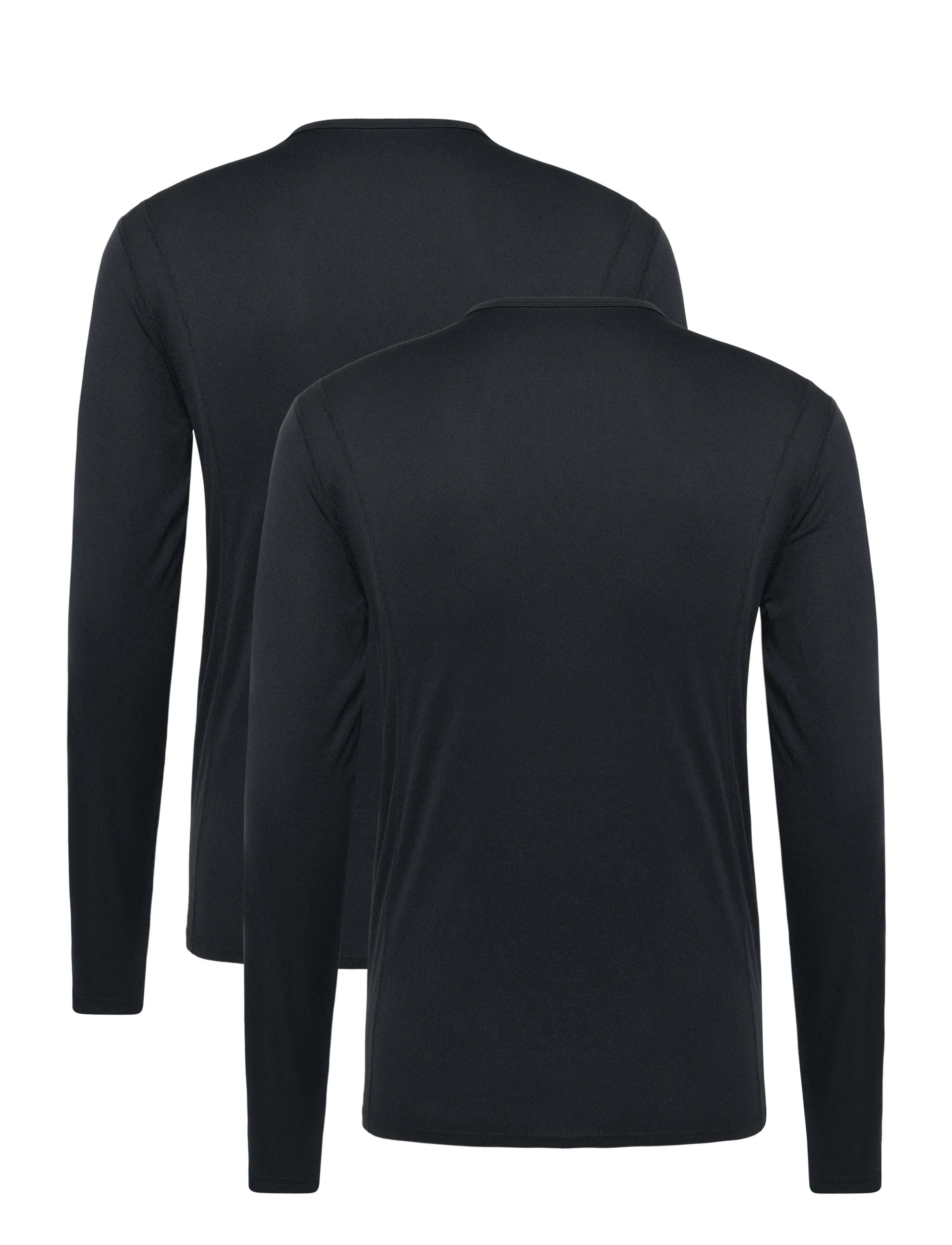 ZEBDIA - Men Longsleeved Sports Tee 2-Pack - langærmede overdele - black - 1