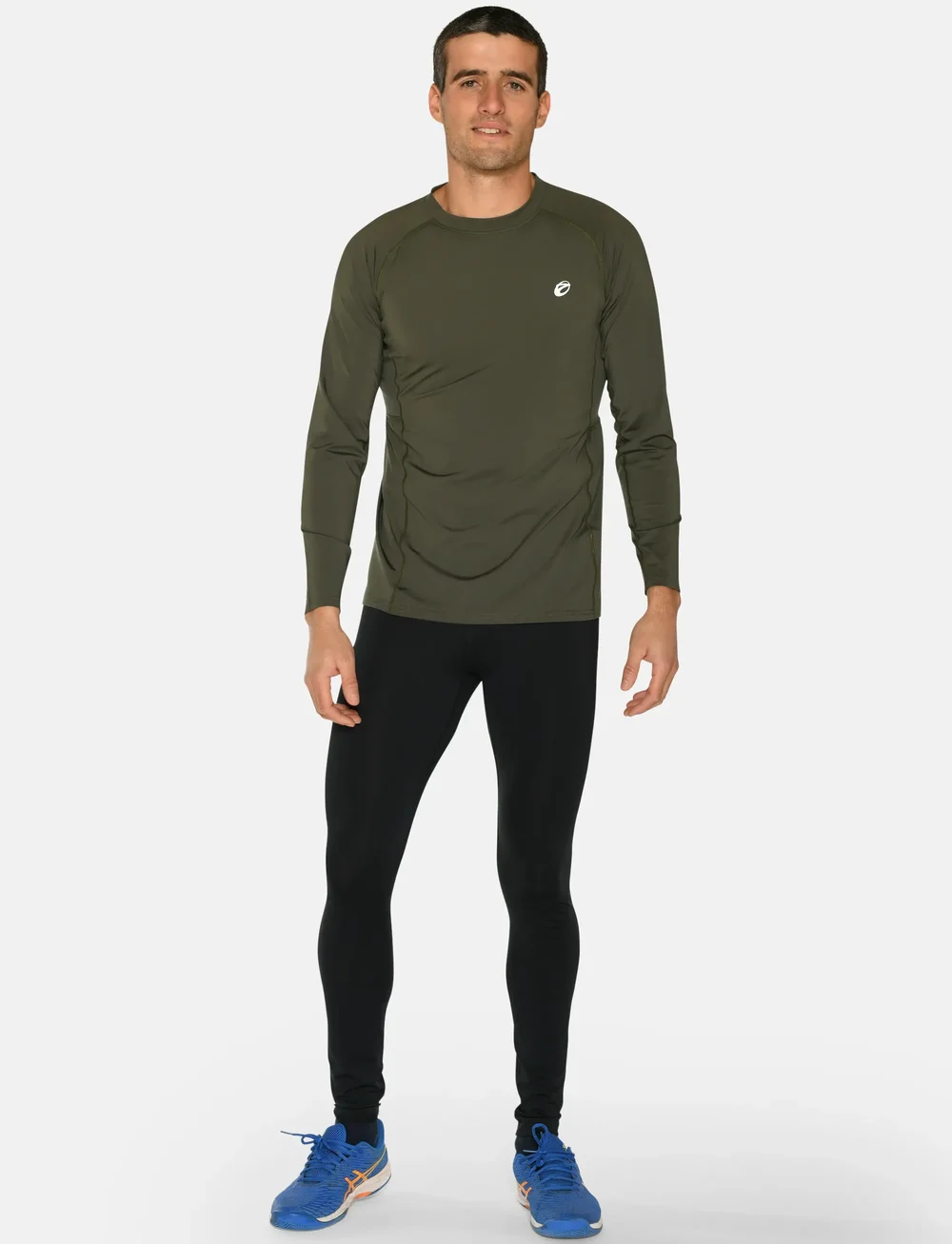 ZEBDIA - Men L/S Baselayer - underställströjor - dark army - 0