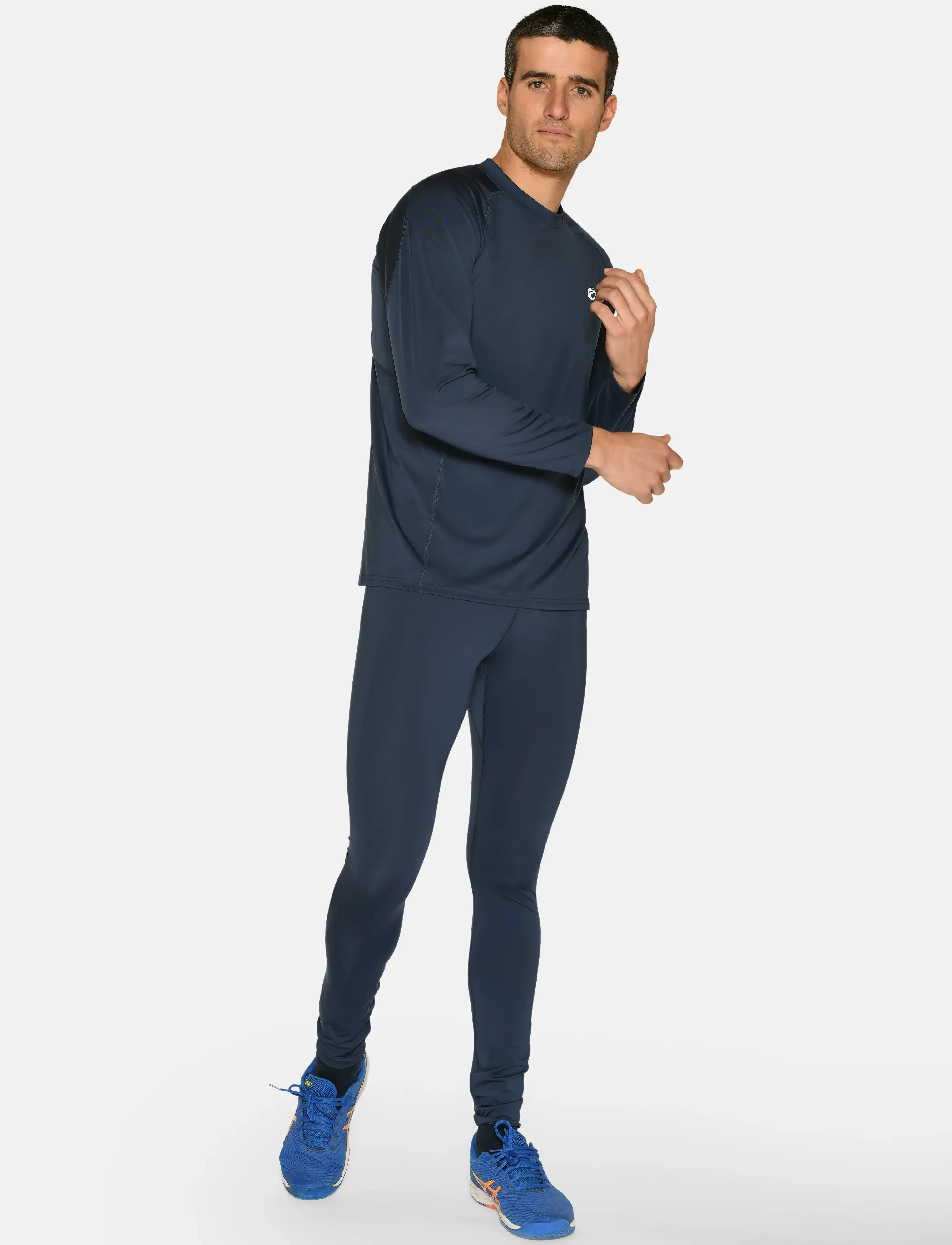 ZEBDIA Men L/S Baselayer, L, Sport, Marineblau - Base Layer Oberteile, Männerswear